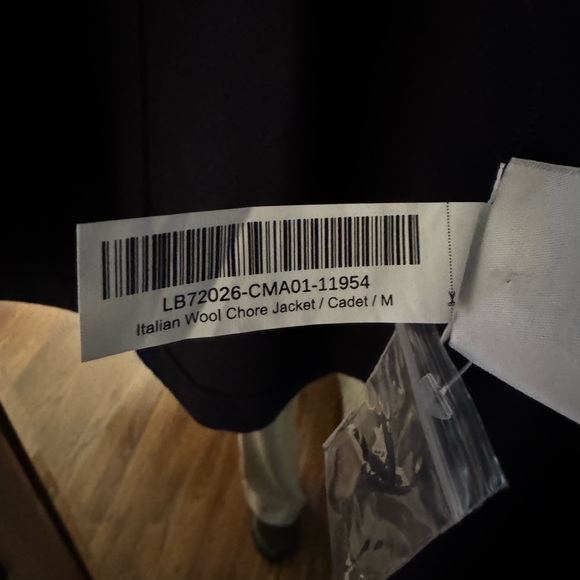 Quince Men's Navy Button-Up Wool Chore Jacket - NWT - Picture 7 of 7